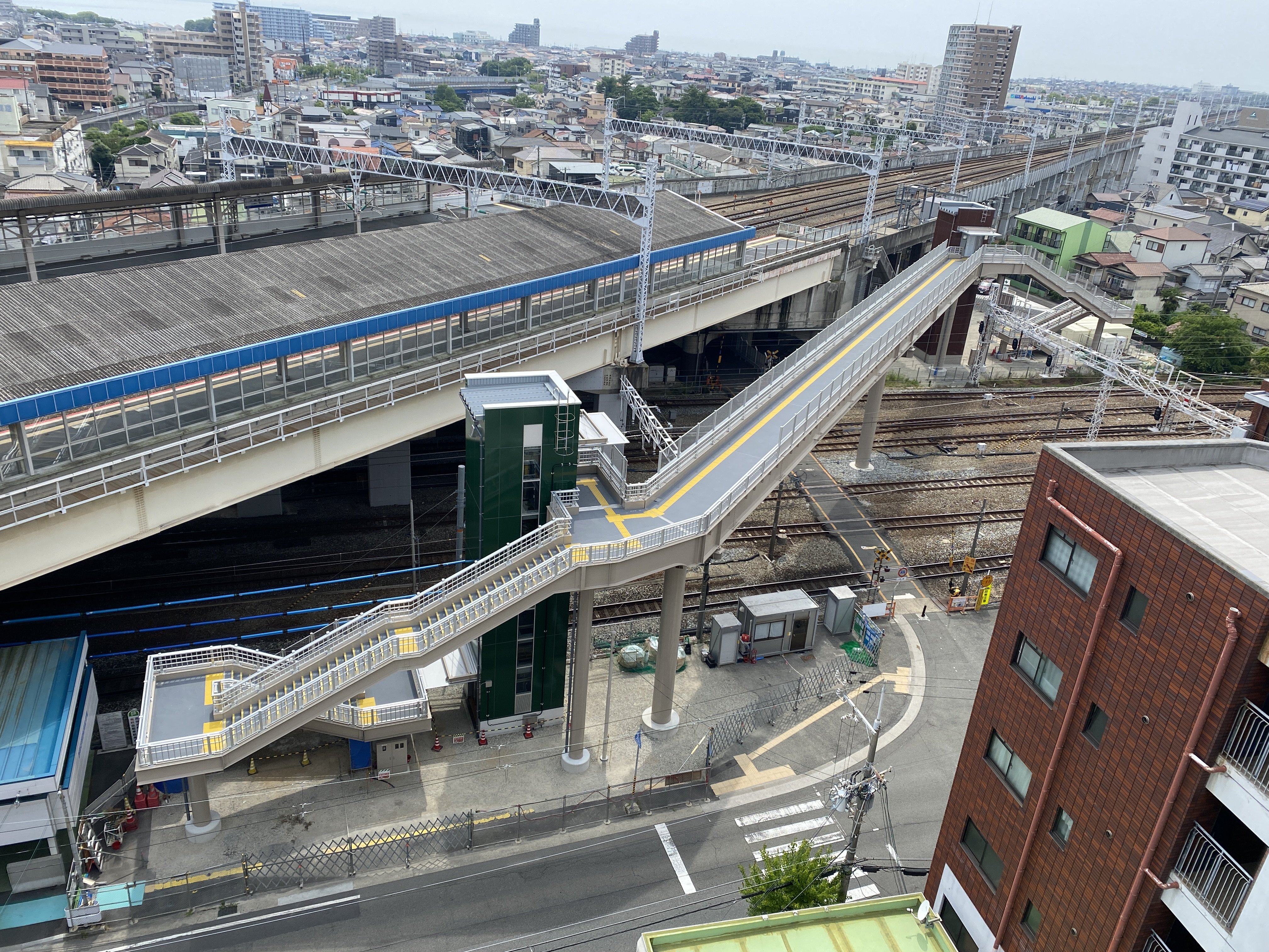 山陽本線西明石構内南畑こ線橋新設