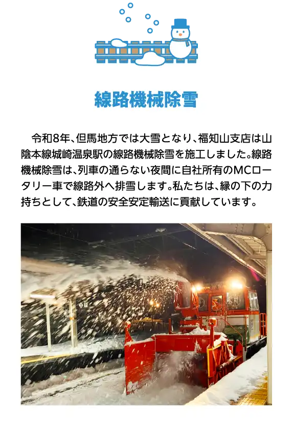 線路機械除雪