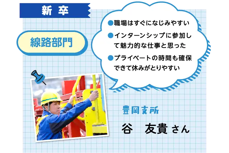 新卒 線路部門